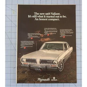 1968 Plymouth Valiant Vintage Print Ad